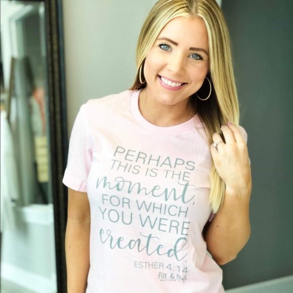 XS Pink Moment for Which You Were Created Graphic Tee - Picture 2 of 2